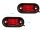 2LED-es Szélességjelző-helyzetjelző - E-jeles - piros - 12/24V LA-603R