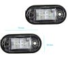 2LED-es Szélességjelző-helyzetjelző - E-jeles - fehér - 12/24V LA-603W