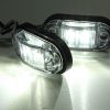 2LED-es Szélességjelző-helyzetjelző - E-jeles - fehér - 12/24V LA-603W