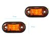 2LED-es Szélességjelző-helyzetjelző - E-jeles - sárga - 12/24V LA-603Y