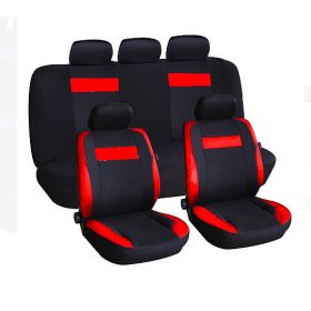   Üléshuzat szett 9 DB-OS UNIVERZÁLIS Fekete-Piros Légzsákos UL-HL250R ECO