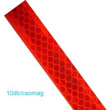 10DB-os Fényvisszaverő csík piros M-3C-R