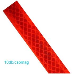 10DB-os Fényvisszaverő csík piros M-3C-R
