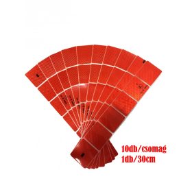 M-3CKR Piros kockás fényvisszaverő csík