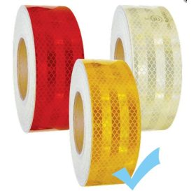   Fényvisszaverő szalag "E" jeles 44.7 M - Sárga M-CD-3Y 50MM