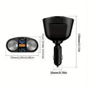 AE-M7/12-24V Dupla Szivargyújtó 2USB+Type-C 