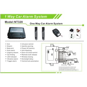 Távirányítós Autóriasztó rendszer AV-NT320D/LJ095