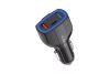 KAKUSIGA KSC-485 RUILANG DUPLA SZIVARGYÚJTÓ TÖLTŐFEJ 2X USB + 1X TYPE-C FEKETE