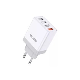   KAKUSIGA KSC-912 YUANDA 4XUSB HÁLÓZATI TÖLTŐ QC3.0 28.5W FEHÉR