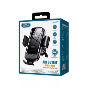   Jokade JH033 Wireless töltős szellőzőrácsra rögzíthető autós telefontartó fekete