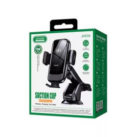   Jokade JH034 Wireless töltős tapadókorongos autós telefontartó fekete