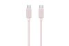 USAMS KY SJ696 USB TYPE-C/TYPE-C KÁBEL 2 MÉTER 60W PINK