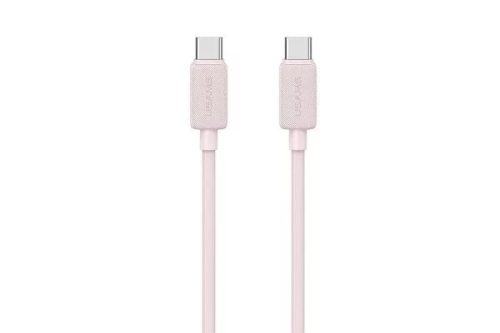USAMS KY SJ696 USB TYPE-C/TYPE-C KÁBEL 2 MÉTER 60W PINK