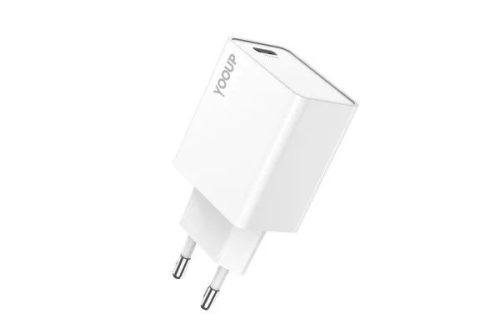 YOOUP NC66 -C (Z06) HÁLÓZATI TÖLTŐ (TYPE-C) PD 20W FEHÉR