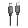 YooUp L07A USB Type-C / Type-C kábel 60W 1m fekete