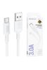 Borofone BX111 Feliz kábel - Type C to USB - 60W 3A 1 méter fehér