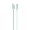 USAMS kábel USB-C PD gyorstöltés 1,2m 6A Lithe sorozat zöld SJ568USB04 (US-SJ568)