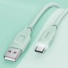USAMS kábel USB-C PD gyorstöltés 1,2m 6A Lithe sorozat zöld SJ568USB04 (US-SJ568)