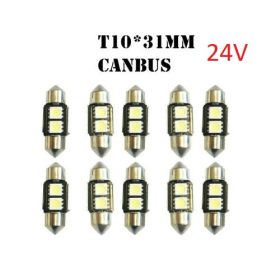   24V 10db/csomag CANBUS 3SMD LED LA513C-31CS Szofita hűtőbordás izzó