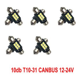 12/24V Canbus 10db-os SMD-SJ-3030-3-31MM Fehér