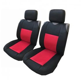   Trikó üléshuzat fejtámla huzatokkal, vastag anyag, piros - párban 23087R