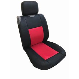   Trikó üléshuzat fejtámla huzatokkal, vastag anyag, piros - párban 23087R