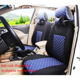   Univerzális fekete/kék steppelt üléshuzat szett UL-AG23002KÉK