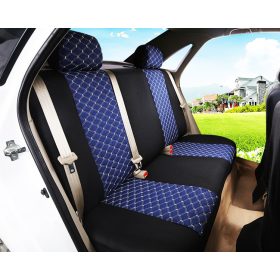   Univerzális fekete/kék steppelt üléshuzat szett UL-AG23002KÉK