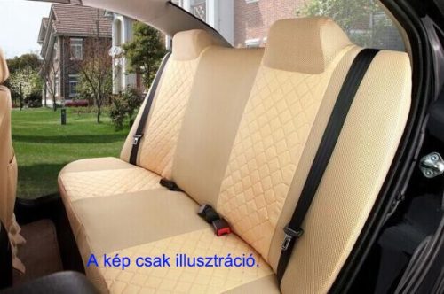 Univerzális szett steppelt bézs/barna üléshuzat UL-AG23002BE 
