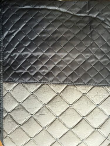 Univerzális fekete/szürke steppelt üléshuzat szett UL-AG23002BG