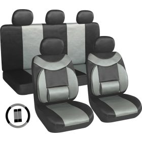   11 részes üléshuzat szett - Univerzális - fekete-szürke UL-AG28505BG
