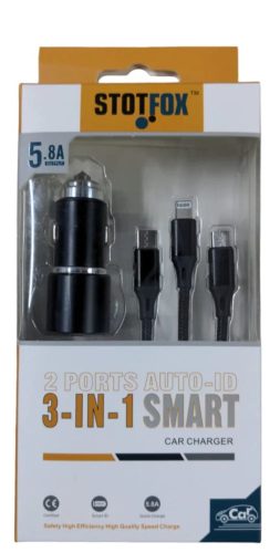 HD 2-es USB Töltő 5.8A -12/24V