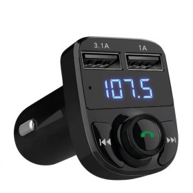   X8LED Bluetooth FM Transzmitter és Dupla USB Autós Töltő (3.1A / 1A) /HF-ZO16781